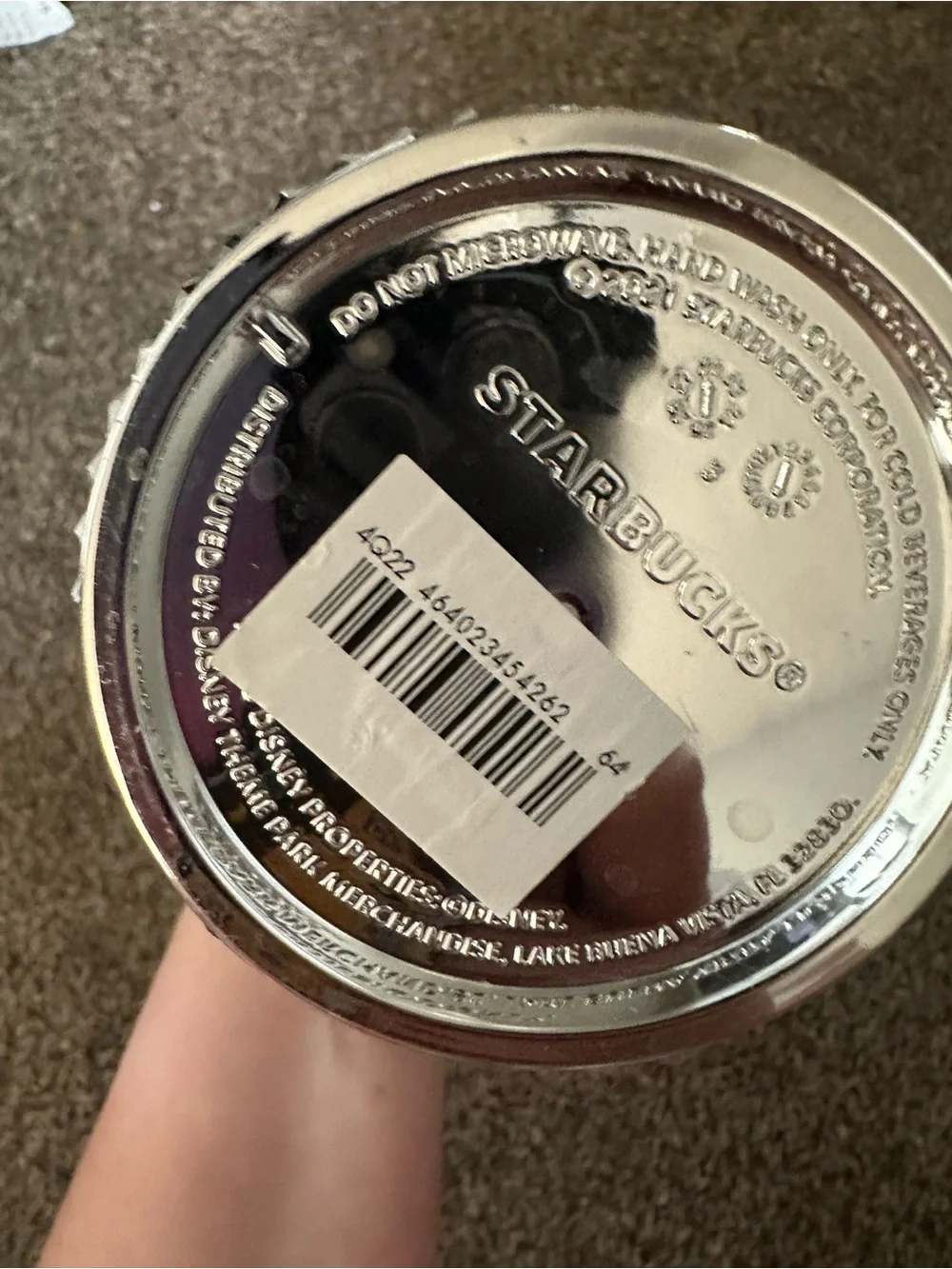 Starbucks and Disney100 Silver Tumbler